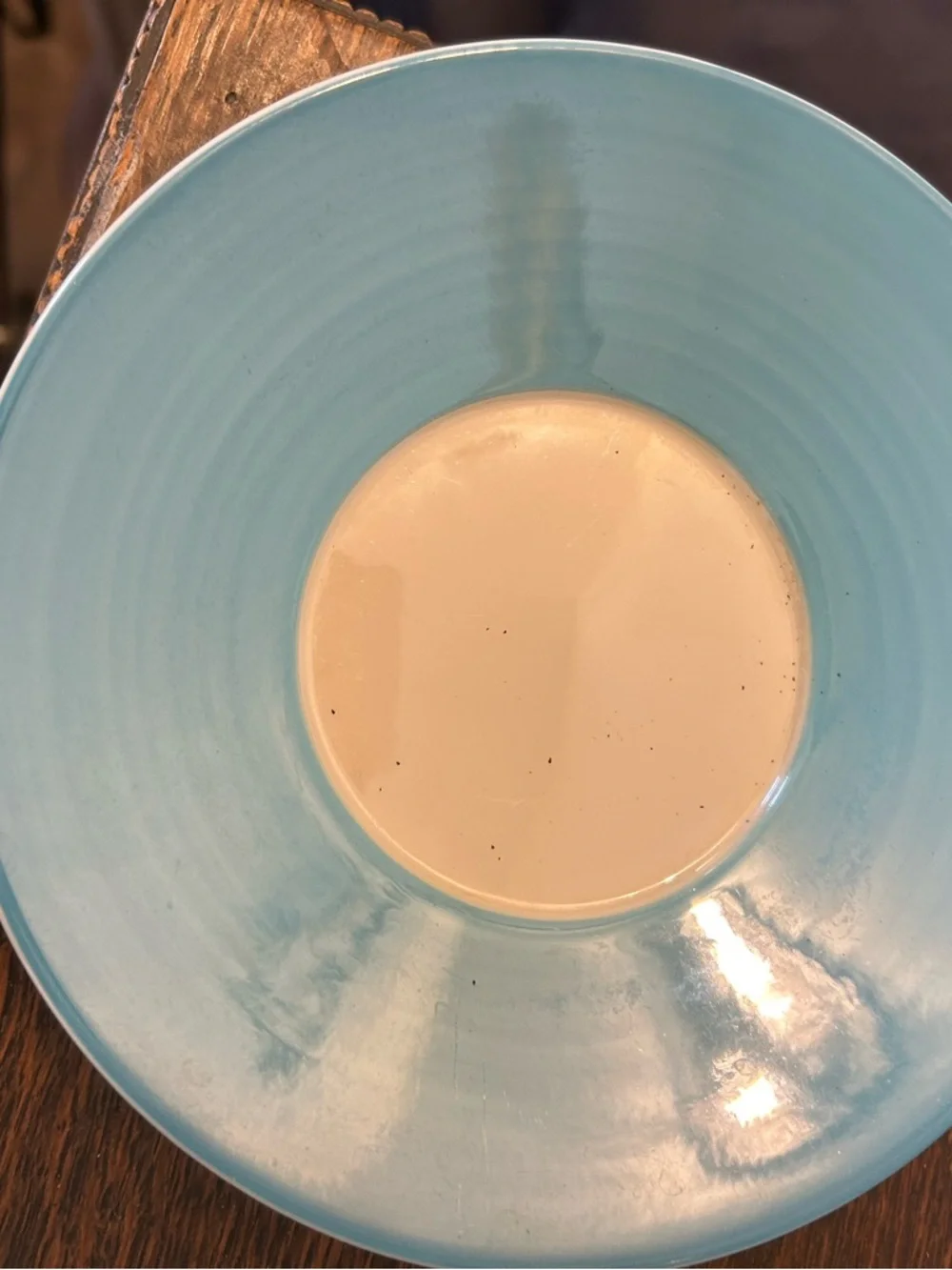Starbucks White Mug with Blue Floral Pattern and Aqua Interior - Picture 6 of 6